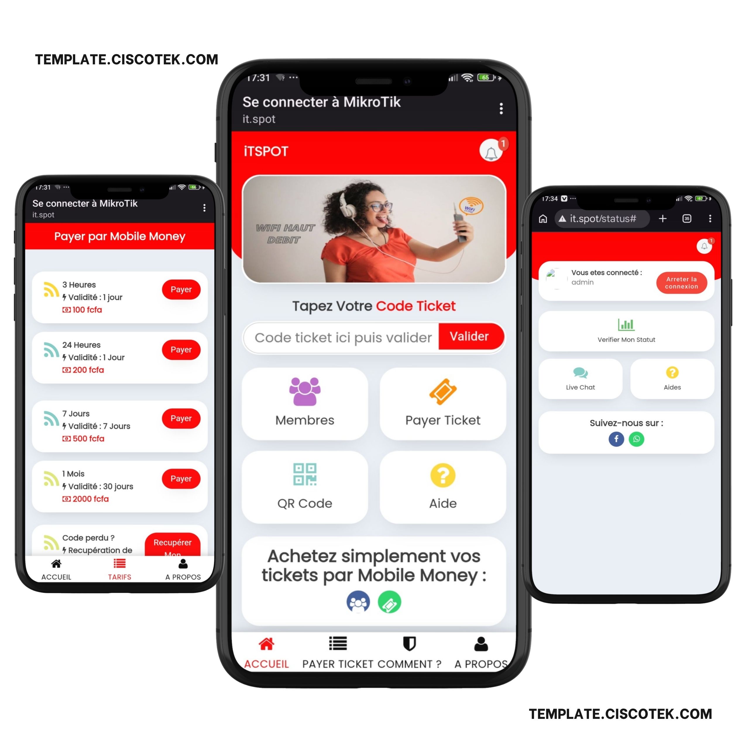 Mikrotik login page Template 1