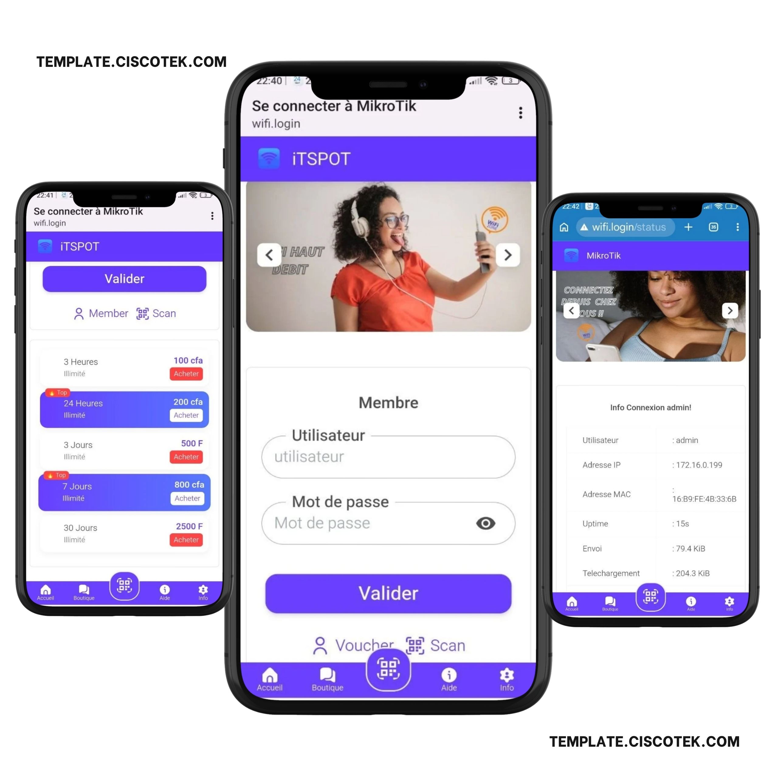 Mikrotik login page Template 3